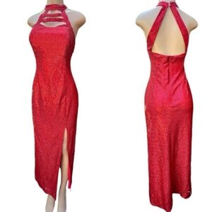 Designed exclusively by IN-XS for Dillards- vintage red ‘Jessica Rabbit’ gown M